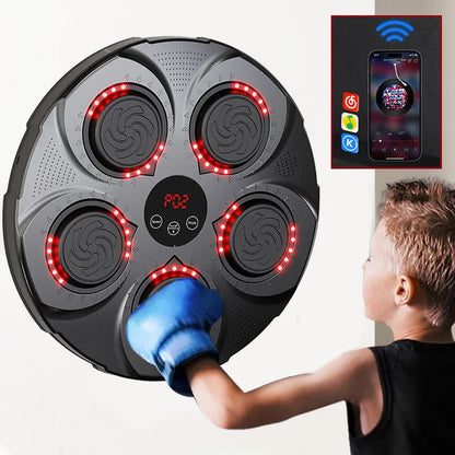 Belro wall-mounted music boxing machine for men, designed as a healthy gift, with visible sleek clothing features and modern design.