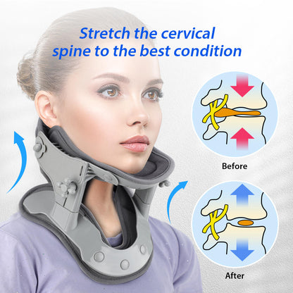 Belro neck stretcher traction device with adjustable suspenders for cervical spine relief and neck stretching therapy.