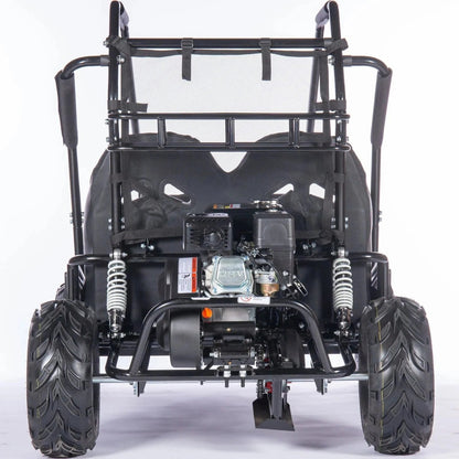 Casavibeo MotoTec Mud Monster XL go-kart with 212cc engine, dual seats, and full suspension, designed for off-road adventure.