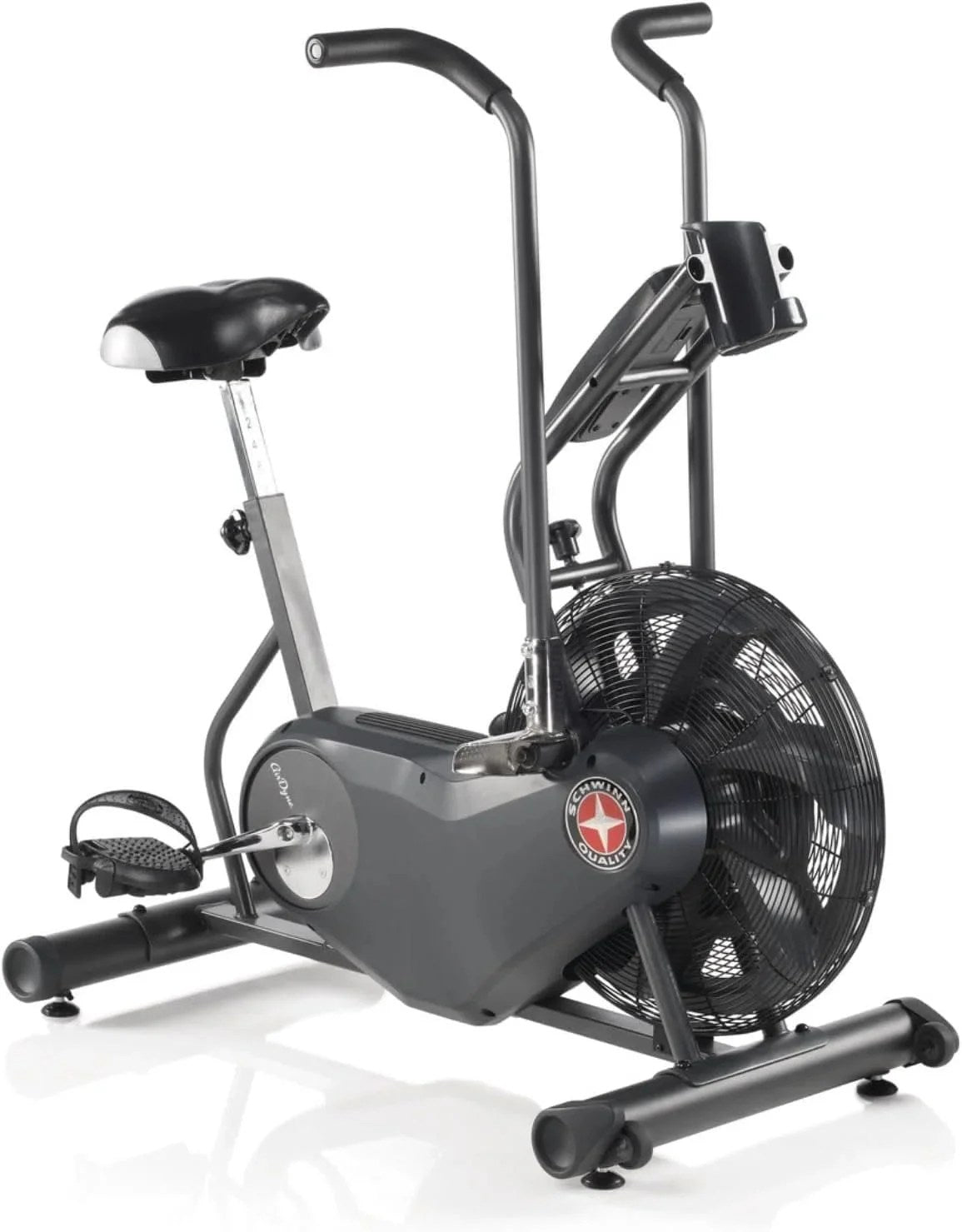 Casavibeo Schwinn Airdyne AD6 exercise bike with digital display, adjustable resistance, and ergonomic handlebars for full-body workout.