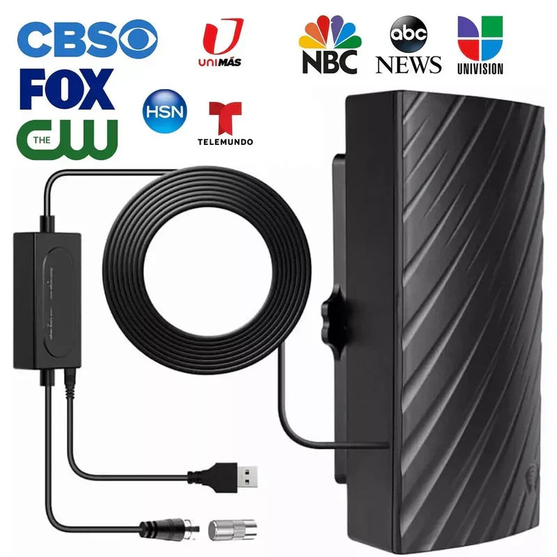 Belro long-range indoor HDTV antenna with 4K support, 600-mile range, suitable for digital TV and high-definition broadcasts.