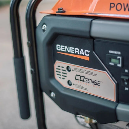 Casavibeo Generac GP6500 portable generator with fuel tank and control panel, suitable for outdoor power needs