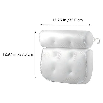 Belro bath cushion headrest and back pillow for bathtub, soft and supportive bath pillow for relaxing soak, home and garden bedding accessory