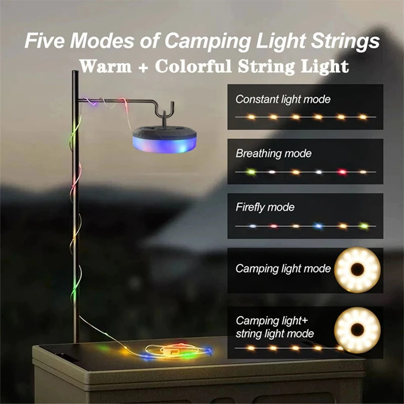 Belro outdoor string light hanging outdoors, featuring multiple bulbs for garden or patio ambiance.