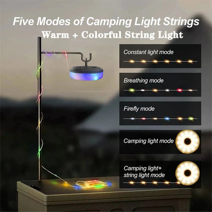 Belro outdoor string light hanging outdoors, featuring multiple bulbs for garden or patio ambiance.