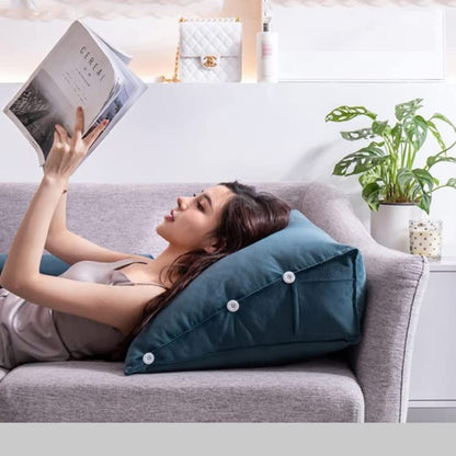 Belro luxury back wedge bed pillow for back pain support, designed to improve posture and comfort during rest.