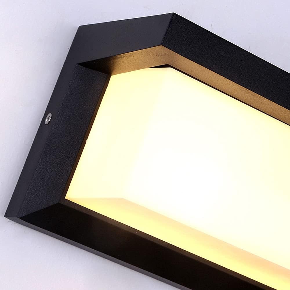 Mivoza outdoor LED wall light with motion sensor, 20W, weatherproof, mounted on garden wall, illuminated area at night