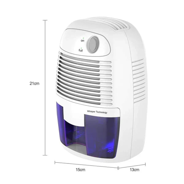 Belro portable mini dehumidifier for basement, garage, and crawl space, compact electronic home appliance for moisture control