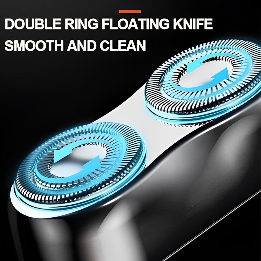 Belro electric shaver with a sleek black handle and foil head for close, comfortable grooming.