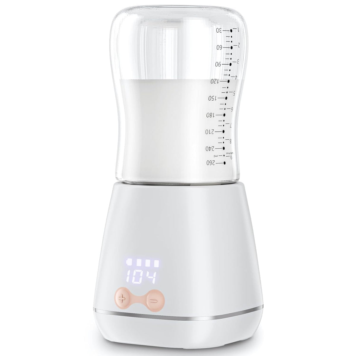 Belro baby portable bottle warmer with digital controls, compact design, suitable for on-the-go feeding for babies and kids.