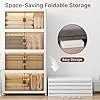 Casavibeo UAMFURI stackable plastic storage bins with lids, wheels, and doors, ideal for closet, bedroom, dorm, or garage organization