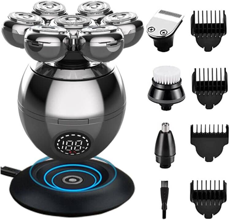 Belro wireless electric head shaver with ergonomic design and rechargeable battery for personal grooming.
