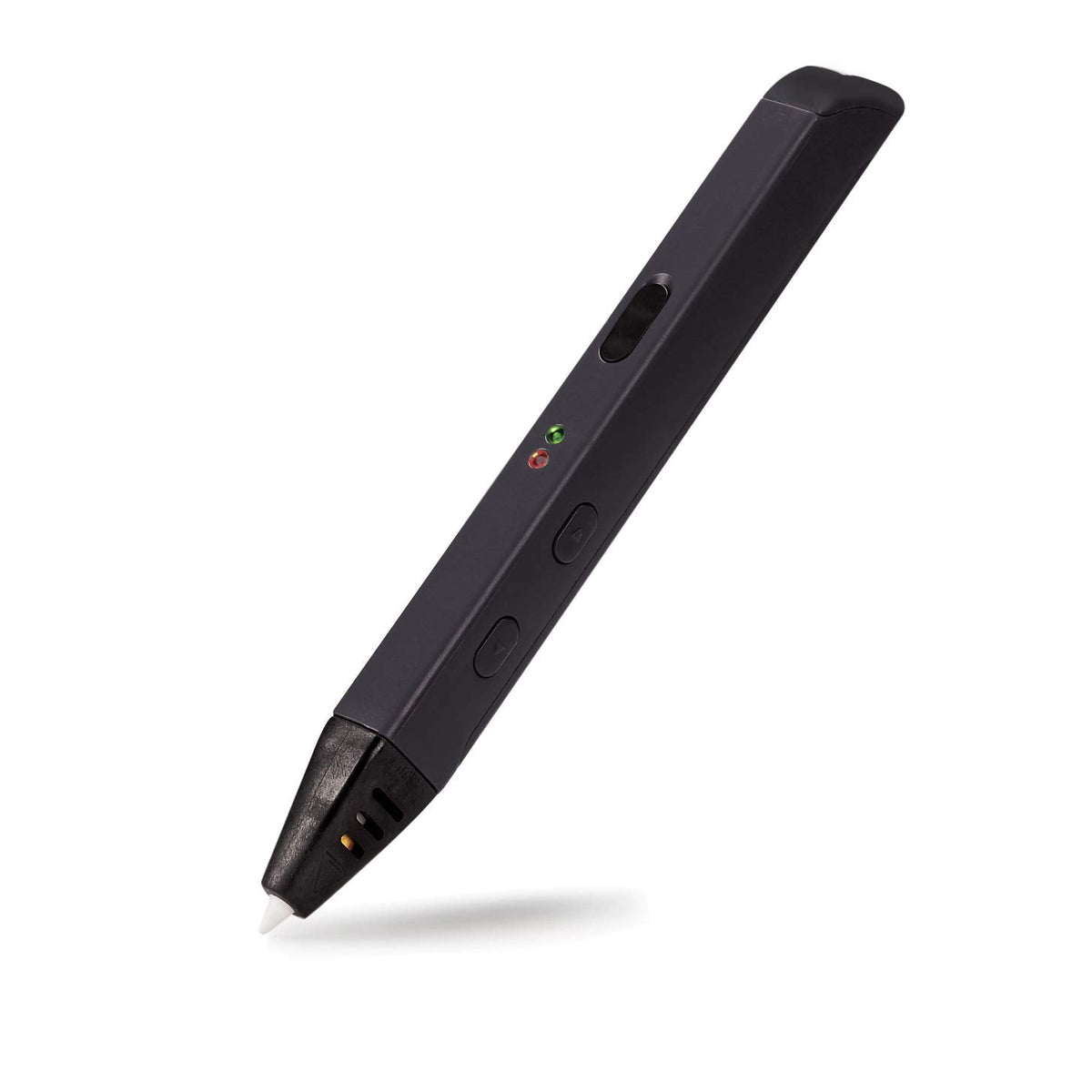 Belro 3D printing pen for electronics, shown with colorful filament, designed for creative 3D modeling and DIY projects.