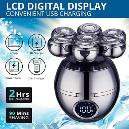 Belro wireless electric head shaver with sleek design, compact personal care appliance for head hair trimming.