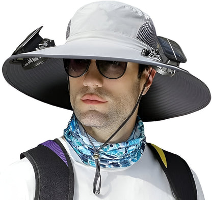 Belro men's sun hat with wide brim, lightweight straw-style accessory for outdoor sun protection.