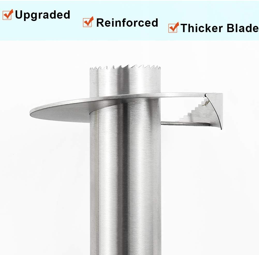 Belro pineapple corer with stainless steel blade and handle, designed for easy pineapple peeling and core removal in the kitchen.