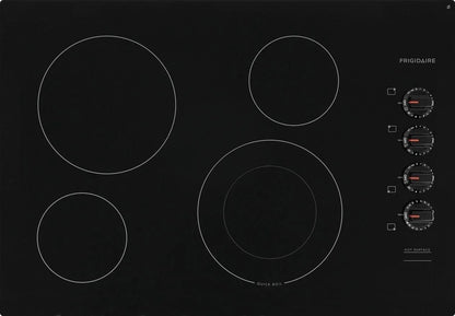 Casavibeo electric cooktop with four burners and touch control, sleek black surface for modern kitchen cooking.
