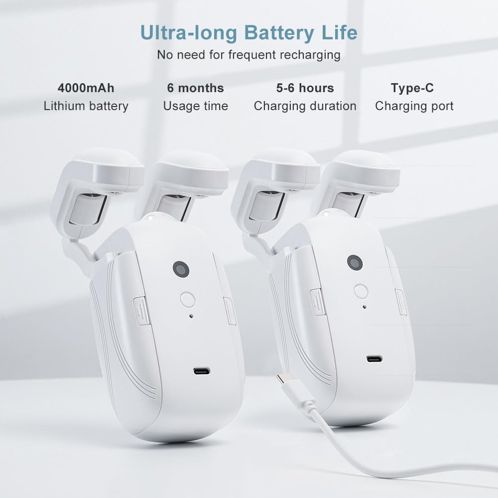 Belro automatic curtain opener and closer for men’s clothing, shown in action with fabric opening and closing smoothly.