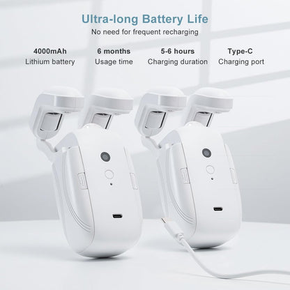 Belro automatic curtain opener and closer for men’s clothing, shown in action with fabric opening and closing smoothly.