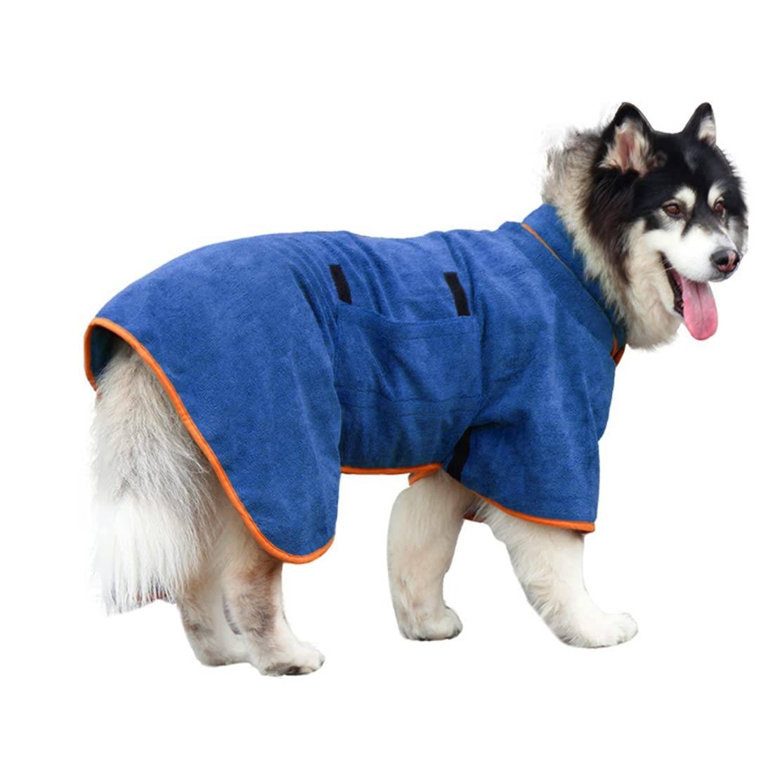 Belro dog bath robe in soft, plush fabric, designed for comfort and warmth, featuring a cozy fit for pets.