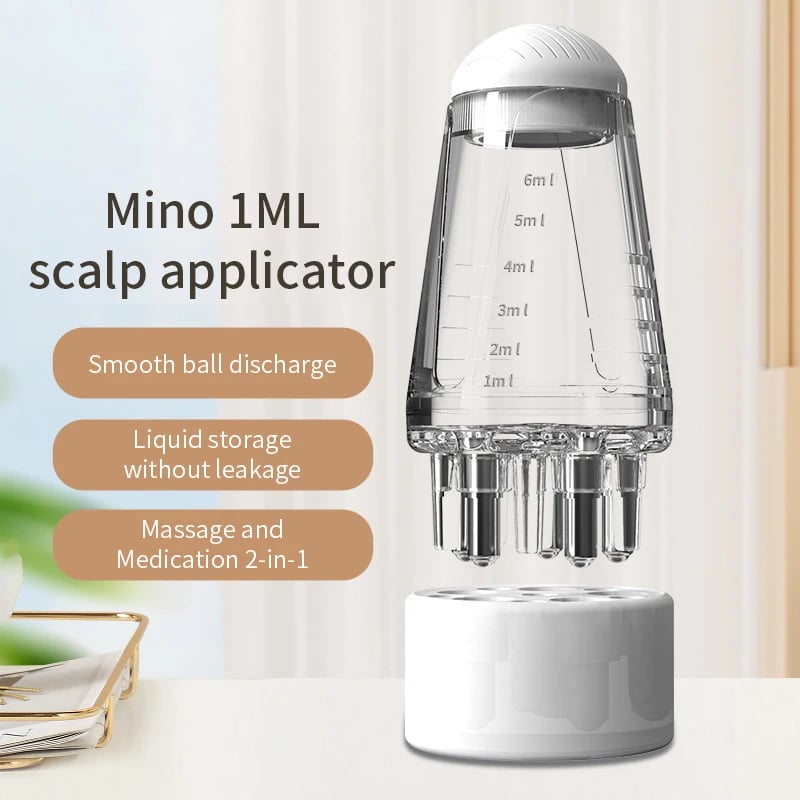Belro oil applicator for hair, a beauty tool for precise hair oil application, shown in a close-up image.