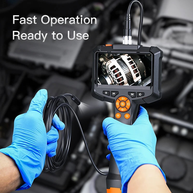 Belro endoscope camera with flexible probe and LED lights, designed for electronics inspection.