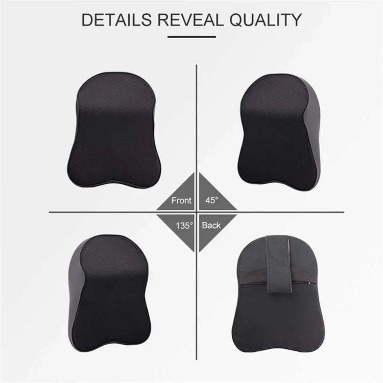 Belro car seat headrest neck rest cushion for neck pain support, ergonomic design for comfort during travel or long drives.