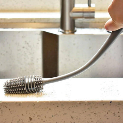 Belro bottle cleaning brush suitable for footwear, heels, and pumps, with bristles designed for thorough cleaning of shoe interiors.