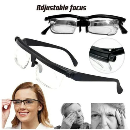 Belro adjustable focus glasses for near and far sight, designed as a versatile camera lens accessory for clear vision.