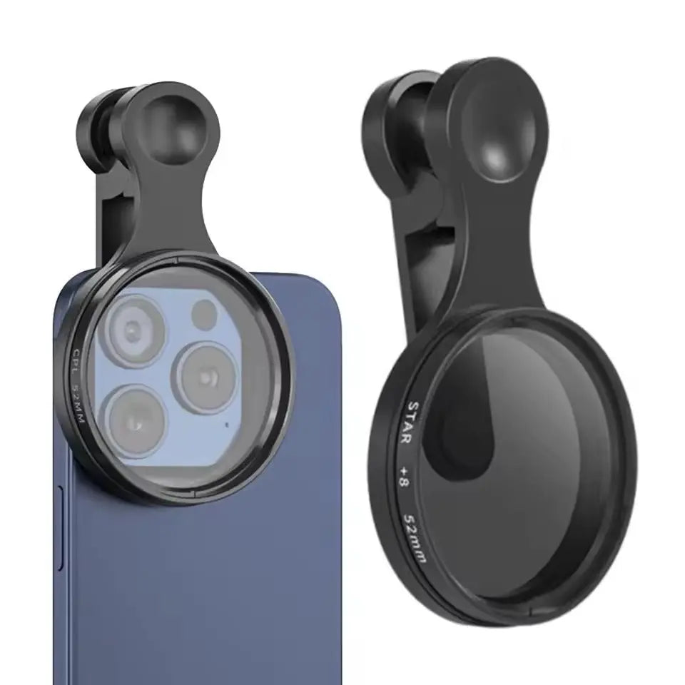 Mivoza 52mm CPL lens filter for smartphones, reducing glare and enhancing colors in photography accessories.