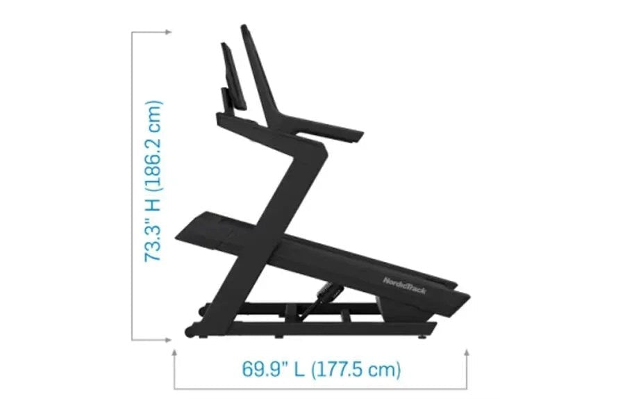 Casavibeo NordicTrack X24 Treadmill with digital display and running belt, designed for home cardio workouts.
