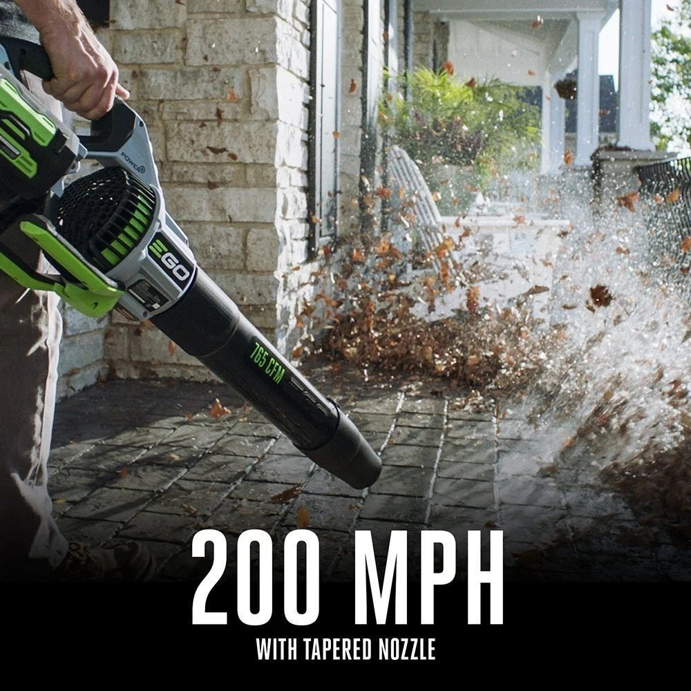 Casavibeo EGO Power+ 765 CFM Blower Kit LB7654 with adjustable nozzle and ergonomic handle, designed for efficient yard cleaning.