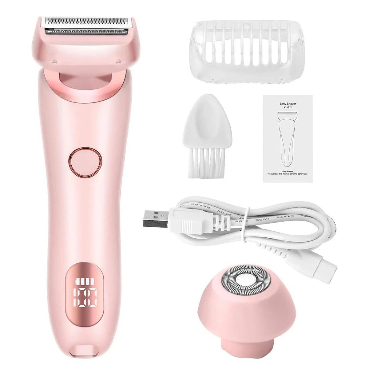Belro electric women’s shaver with sleek design, handheld device for smooth skin, in a health and beauty setting.