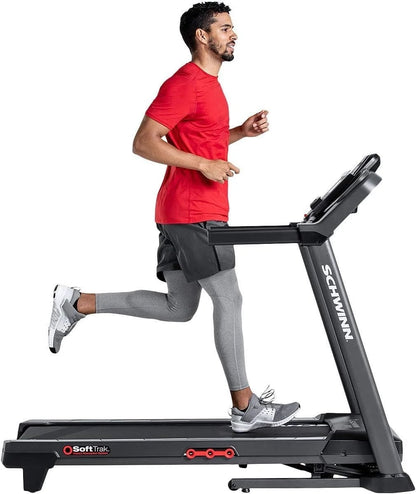 Casavibeo Schwinn 810 Treadmill with digital display, safety rails, and cushioned running surface for home exercise.