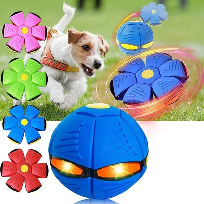 Belro Flying Saucer Ball Dog Toy, colorful pet supplies for dogs, designed for play and fetching fun.