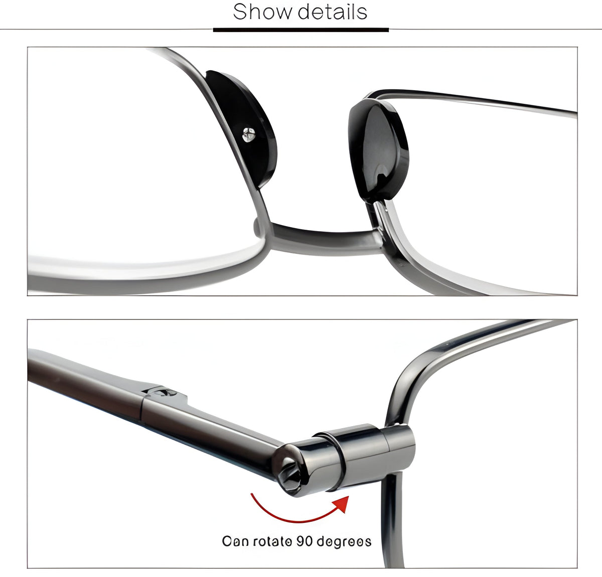 Belro compact folding reading glasses for men and women, stylish health and beauty accessory with lightweight design.