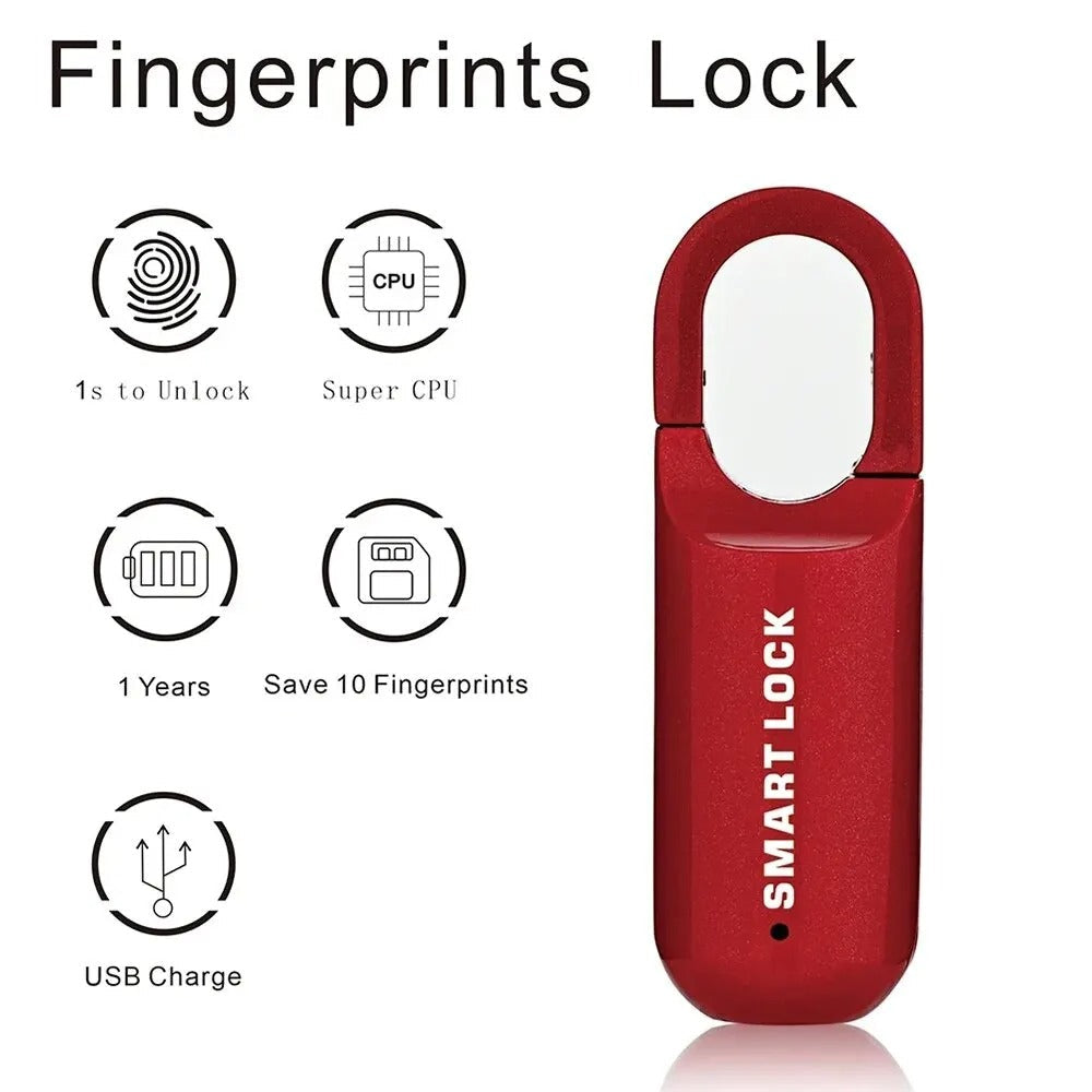 Belro Smart Fingerprint Padlock for outdoor use, featuring biometric fingerprint recognition for secure home and garden protection.