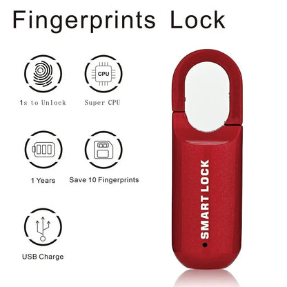 Belro Smart Fingerprint Padlock for outdoor use, featuring biometric fingerprint recognition for secure home and garden protection.