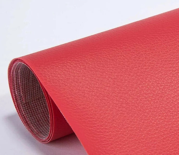Belro self-adhesive leather refinishers for sofa repair, cuttable self-adhesive leather strips for furniture restoration.