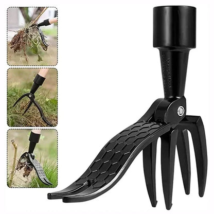 Belro stainless steel adjustable long handle detachable weed puller for men, featuring a sturdy design for easy garden weeding.