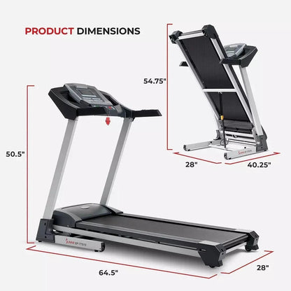 Casavibeo Sunny Health & Fitness SF-T7515 Smart Treadmill with digital display, running belt, and control panel for home workouts