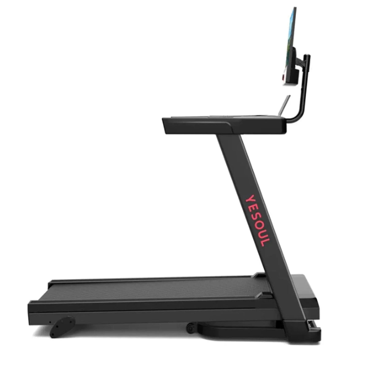 Casavibeo Yesoul T1M Plus smart folding treadmill with touchscreen, quiet motor, 3-level incline, and space-saving design