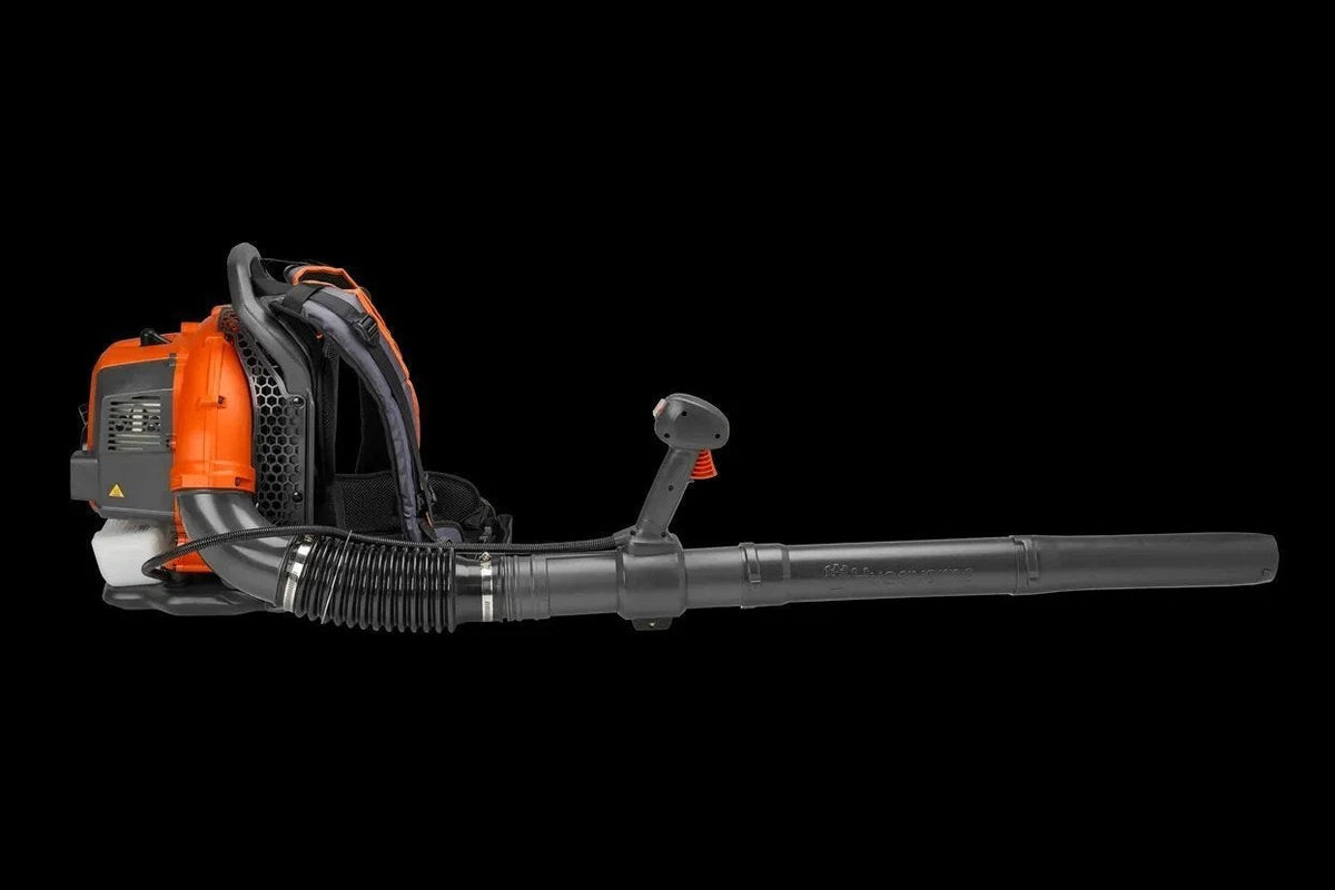 Casavibeo Husqvarna 150BT gas backpack blower with ergonomic handle and powerful engine for efficient yard cleanup.