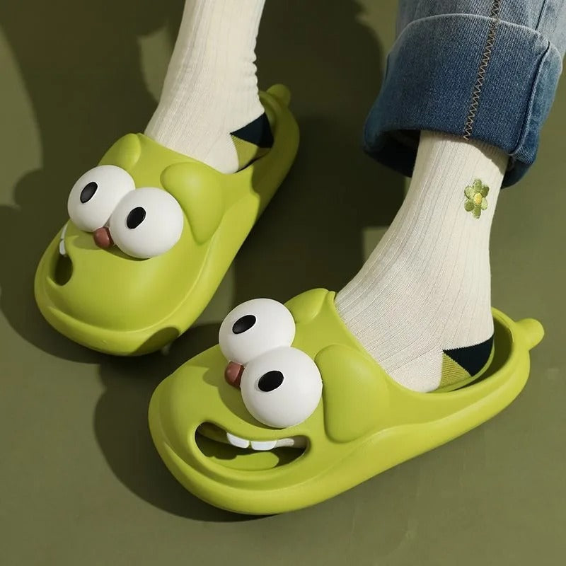 Belro women's funny house slippers with colorful, playful design, cozy footwear perfect for indoor comfort and casual wear.