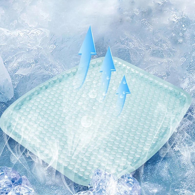 Belro cooling gel car seat cushion providing back support for comfort and relief during long drives.