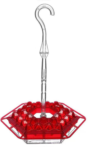 Belro ant-proof hummingbird feeder with outdoor hanging perch, decorative bird feeder for garden and outdoor decor.