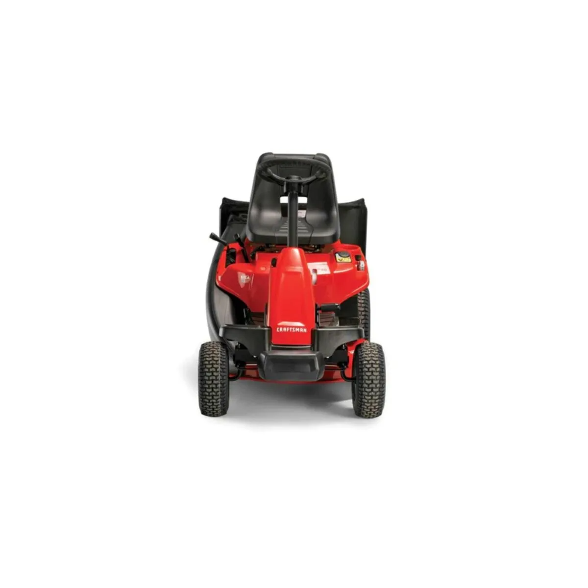 Craftsman R110 30-inch gas riding lawn mower with single-cylinder 10.5 HP engine, shown outdoors on grass.