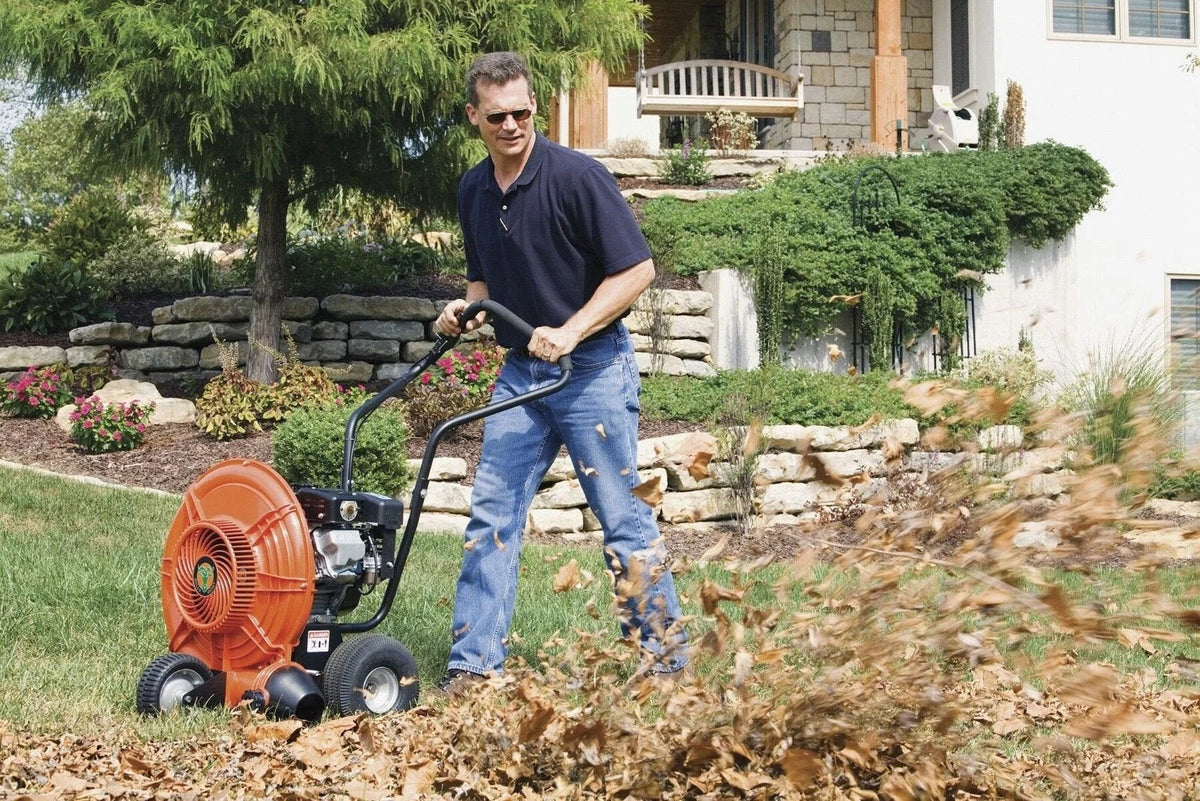 Casavibeo Billy Goat F601V Force 205cc push walk-behind leaf blower with powerful engine and ergonomic design.