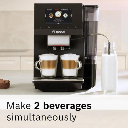 Casavibeo Bosch VeroCafe 800 Series fully automatic espresso machine with sleek design and digital control panel.