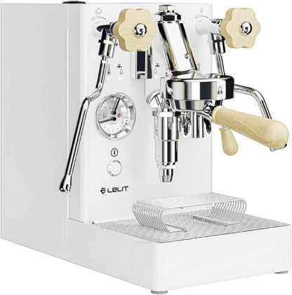 Casavibeo Lelit MaraX PL62X-EUCW espresso machine with stainless steel finish and digital display for home brewing.